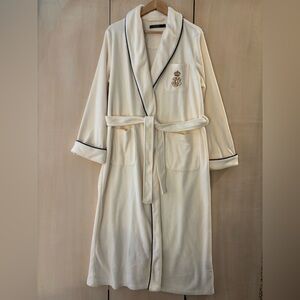 Ralph Lauren Cream Fleece Robe